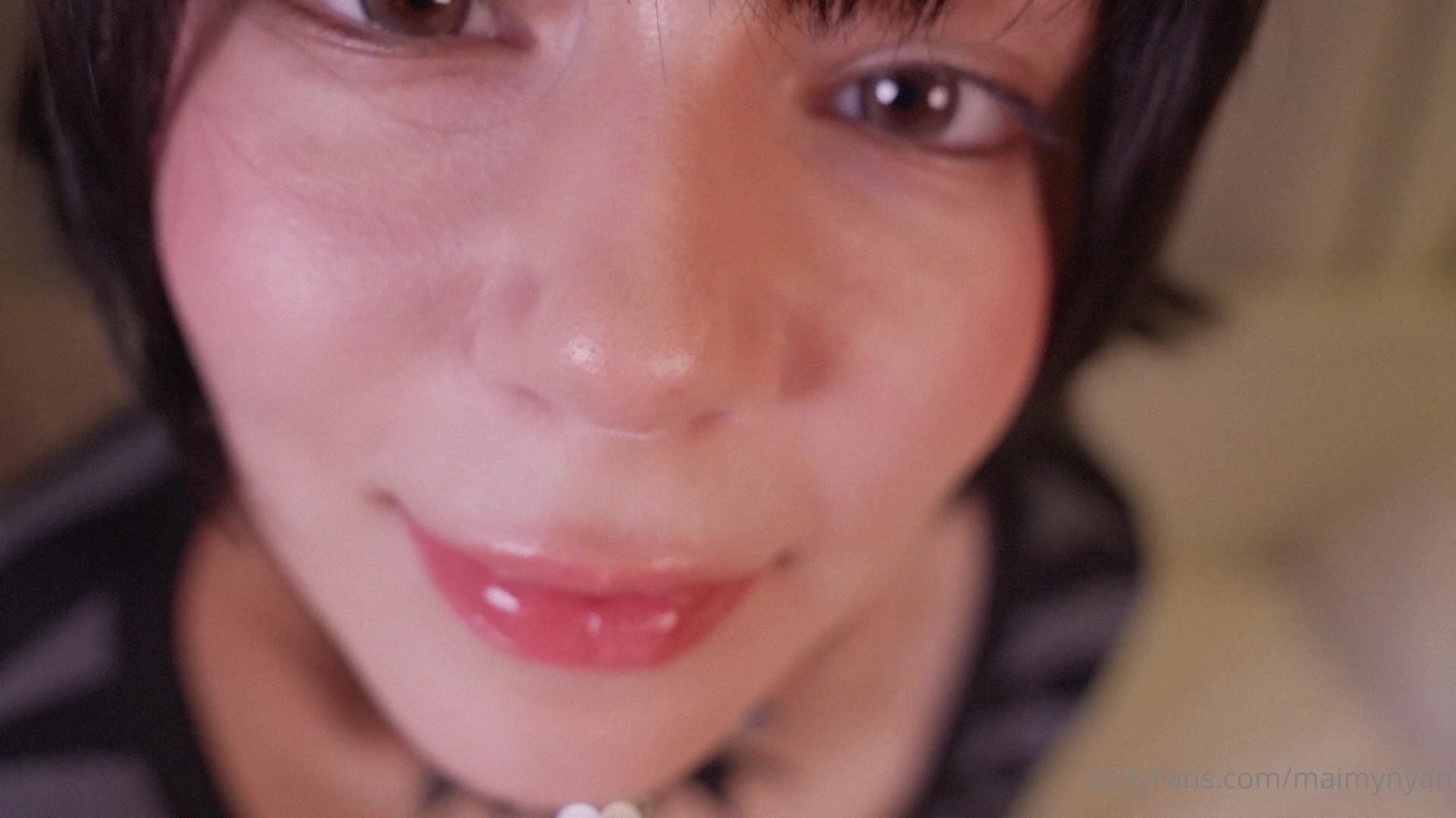 Maimy Nyan cleavage close-up ass braless Leaked Video