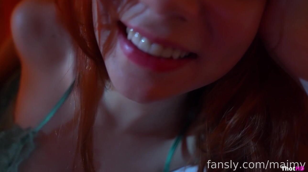 Maimy Nyan close-up armpits tongue out on bed NSFW Video