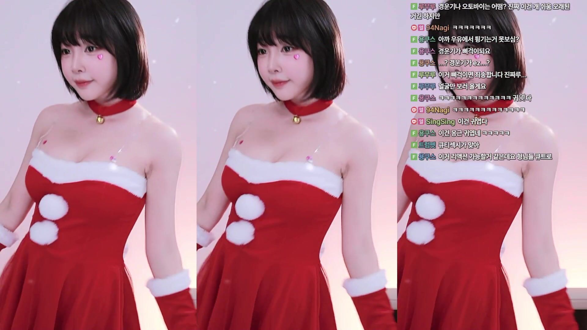 Inkyung dress cleavage downblouse choker OF Video