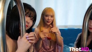 Inkyung bikini mirror armpits close-up