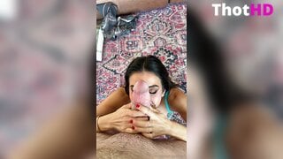 Lena the Plug bg sex blowjob pov downblouse