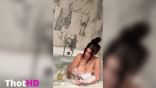 Colleen Sheehan nude bathing Big Tits bathtub OF