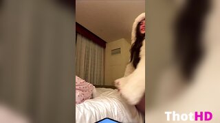 Colleen Sheehan ass spread legs on bed OF Video