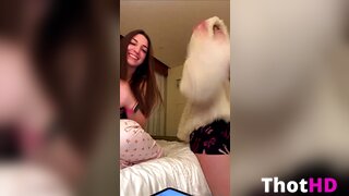 Colleen Sheehan ass spread legs on bed OF Video