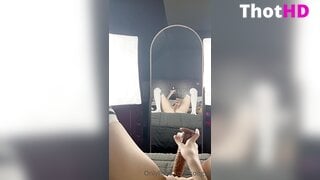 Soogsx masturbating female pov mirror spread legs Leaked OF Video