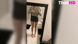 Soogsx mirror bathroom short shorts Leaked Video