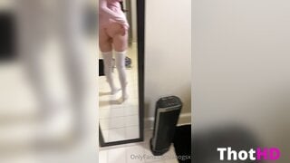 Soogsx thighhighs mirror dress bent over OnlyFans