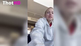 Genie Exum ass short shorts on all fours OF