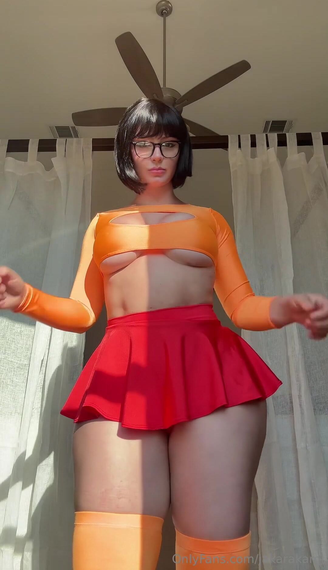 AthenaKami thighhighs underboob miniskirt curvy Video Leak