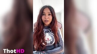 Miaz1234 bodysuit tongue out Video