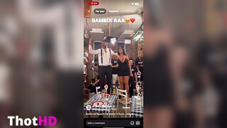 Noemi Rasetti cleavage Big Tits short dress NSFW Video