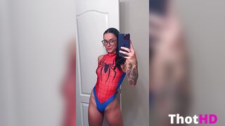 Queenkalinxxx mirror nude leotard tanlines OF