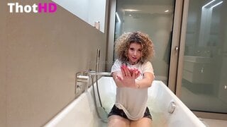 Yololaryy bathroom bathtub wet shirt towel NSFW Video