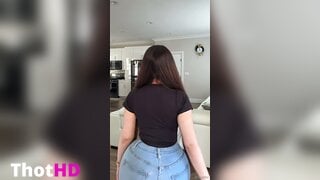 Ms Sethi cleavage Big Tits from behind curvy