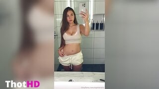 Sophieraiin bathroom mirror cleavage ass Leaked Video