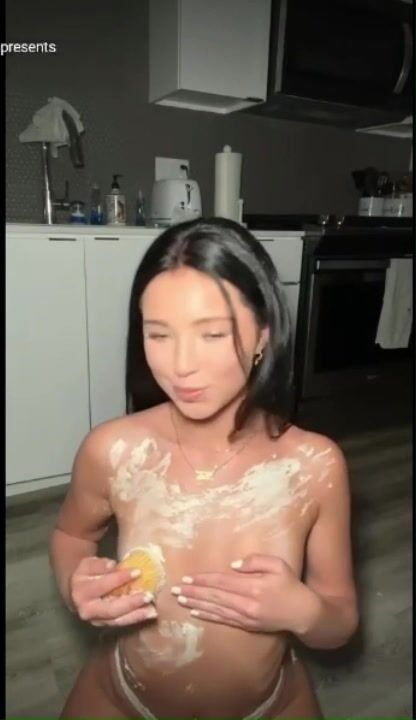 Chloe Rosenbaum flat chest topless wet mirror OF