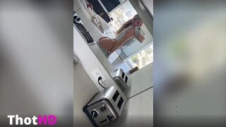 Breckie Hill ass bathroom mirror OnlyFans