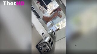 Breckie Hill ass bathroom mirror OnlyFans