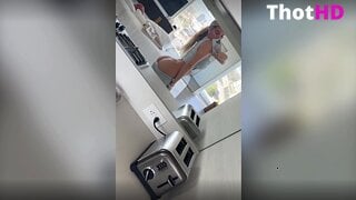 Breckie Hill ass bathroom mirror OnlyFans