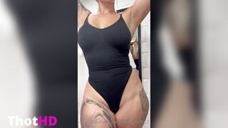 Leah_Mifsud ass from behind leotard