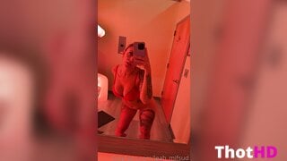 Leah_Mifsud mirror bottomless cleavage Big Tits OF Video