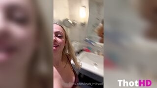 Leah_Mifsud Big Tits bathroom cleavage bikini NSFW Video