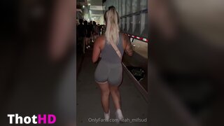 Leah_Mifsud ass shorts from behind outdoor Leaked Video
