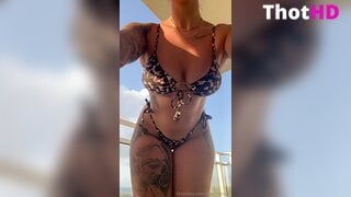 Leah_Mifsud bikini outdoor from below ass Video Leak