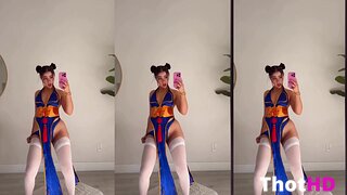 Zoeyisovip Thighhighs Leotard Video