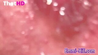 EmmiHill SIX NON STOP SQUIRTS!!! 18yo Teen Girl with huge Labia cums a lot!