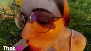 Emmi Hill Lost the bet! I have to give a stranger a blowjob!