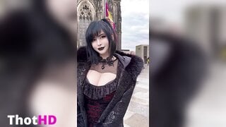 Pinkchyu Outdoor Cleavage Leak