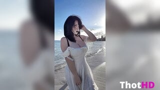 Pinkchyu Dress Cleavage Leaked_001
