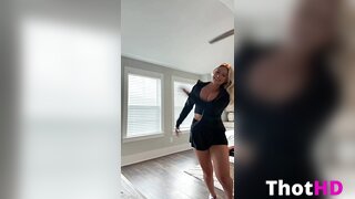 Katie Sigmond Cleavage Short Shorts