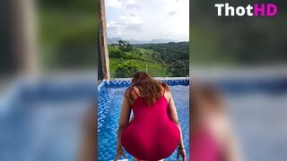 Aditi Mistry Outdoor From Behind Video