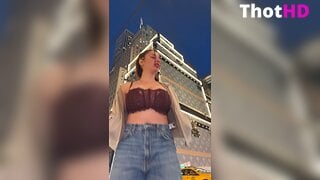 Ika D'Auria Cleavage Outdoors