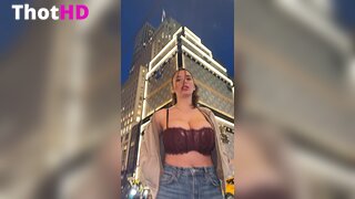 Ika D'Auria Cleavage Outdoors