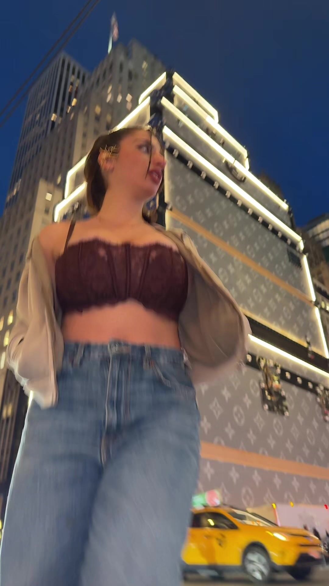 Ika D'Auria Cleavage Outdoors