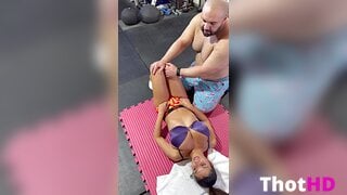 Ika D'Auria Topless in Shorts Leaked