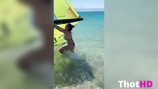 Ika D'Auria Outdoor Bikini Leak