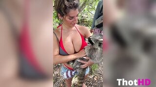 Ika D'Auria Bikini Cleavage NSFW