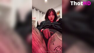Lowkeydeadinside Masturbating Fishnet Pantyhose Leak