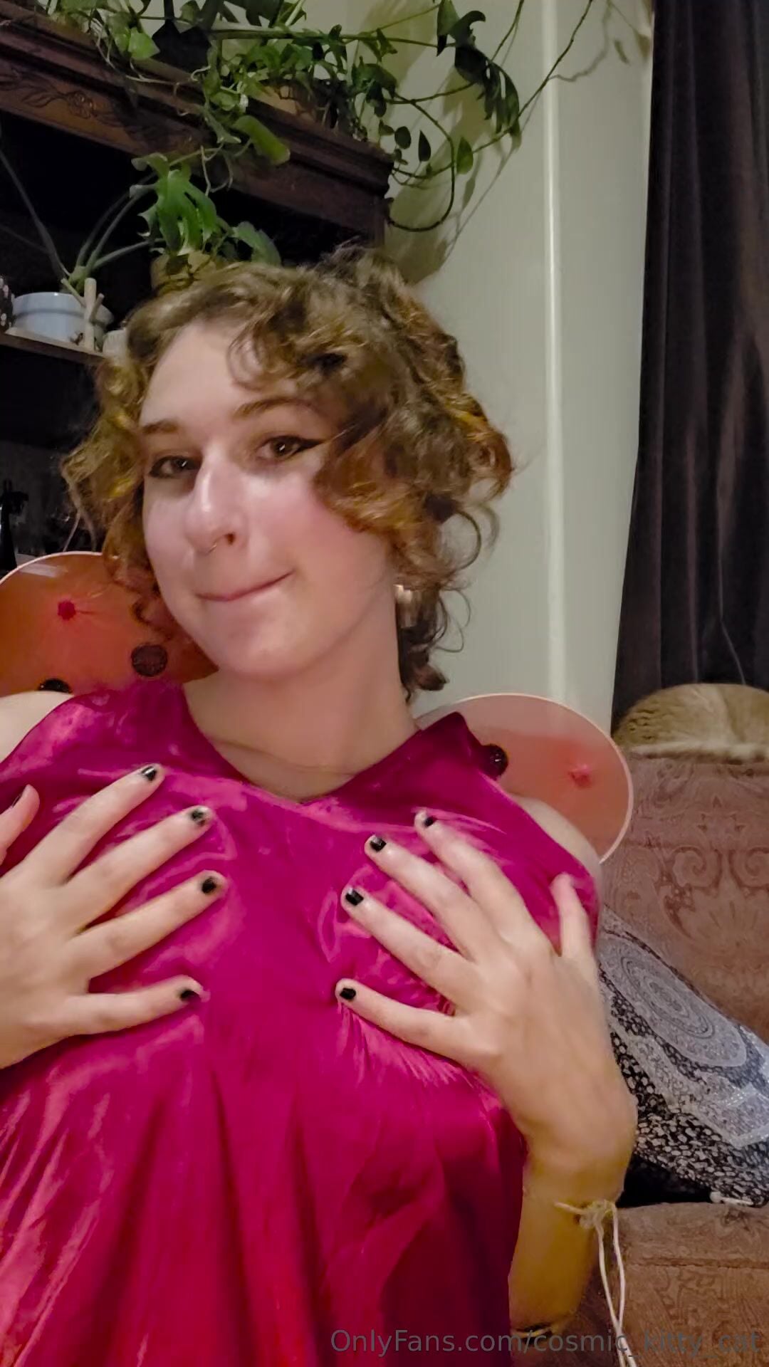 Cosmic_Kitty_Cat Dress From Behind Video