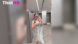 Ema.santi Towel and Cleavage Leak