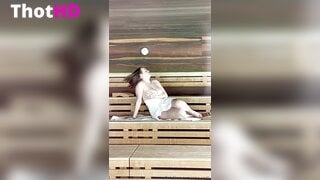 Ema.santi Towel in the Sauna Clip