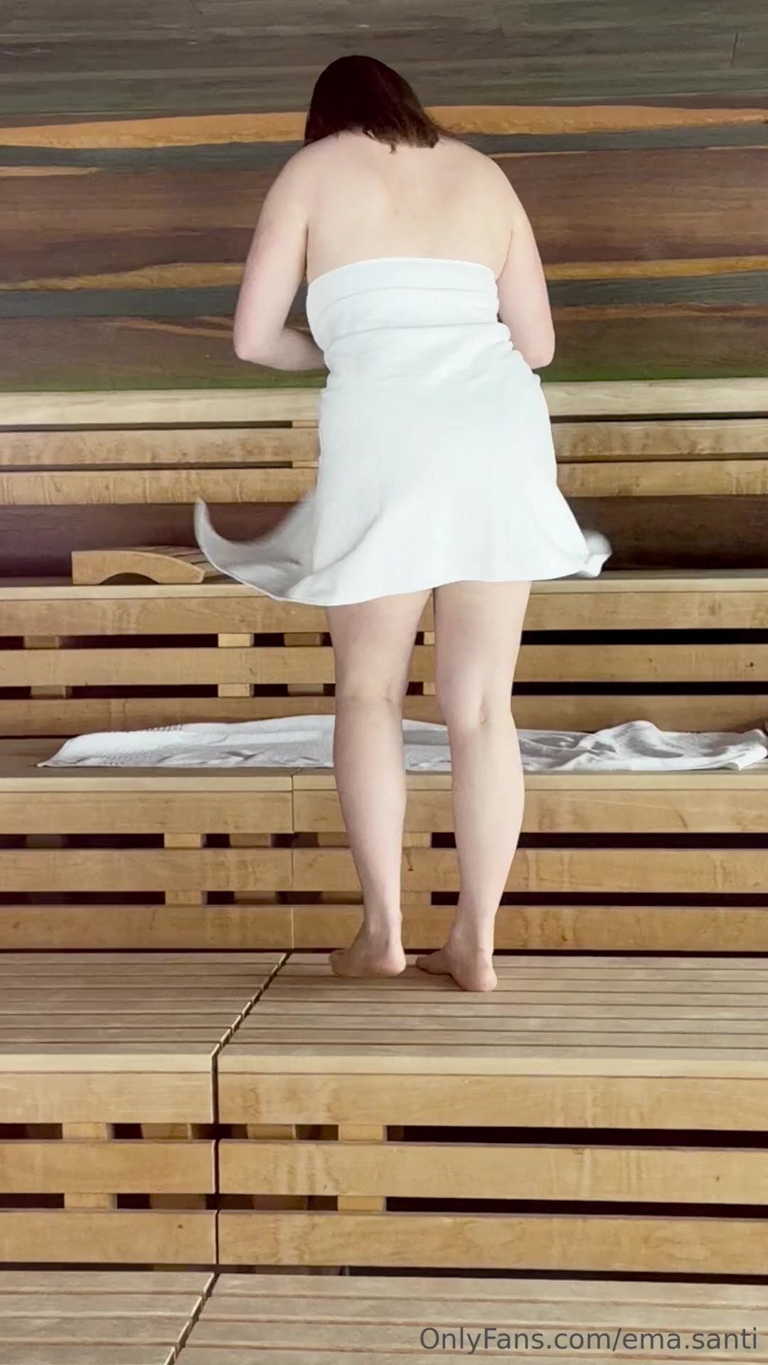 Ema.santi Towel in the Sauna Clip