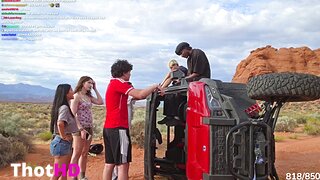 Joyymei in Shorts Outdoors Clip