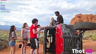 Joyymei in Shorts Outdoors Clip