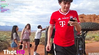Joyymei in Shorts Outdoors Clip