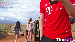 Joyymei in Shorts Outdoors Clip